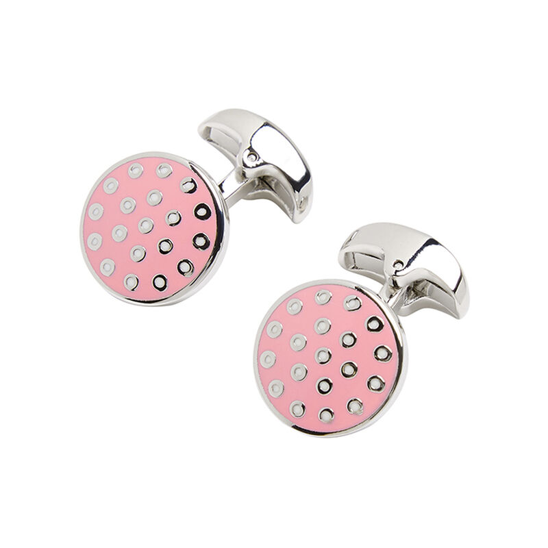 M.J. Bale Robbie Pink Dot Cufflinks image number 0